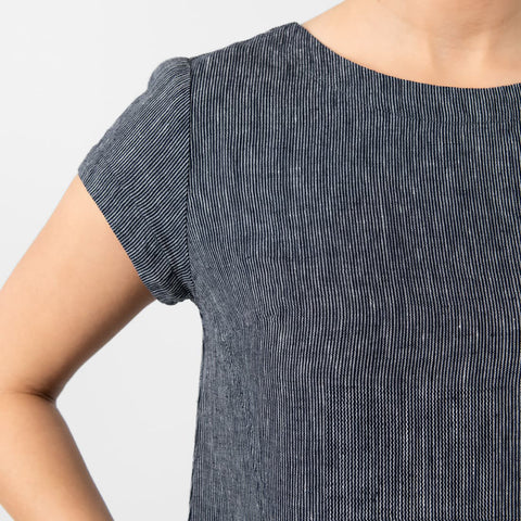 Abito in Lino 100% - OLIVIA Grey