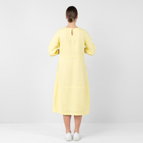 Abito in Lino 100% - giallo chiaro
