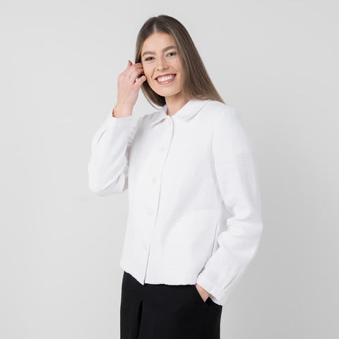 Giacca in Lino 100% - WHITE
