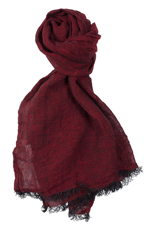 Sciarpa in Lino 100% - Bordeaux