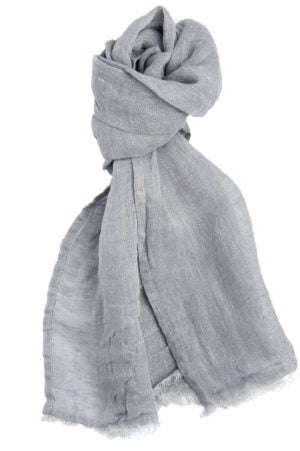 Sciarpa in Lino 100% - Grey light