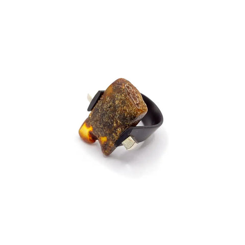 Anello con Ambra Baltica