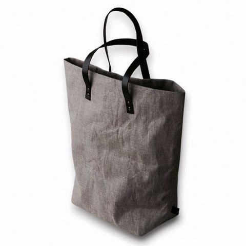 Shopping Bag color Grigio in 100% Lino