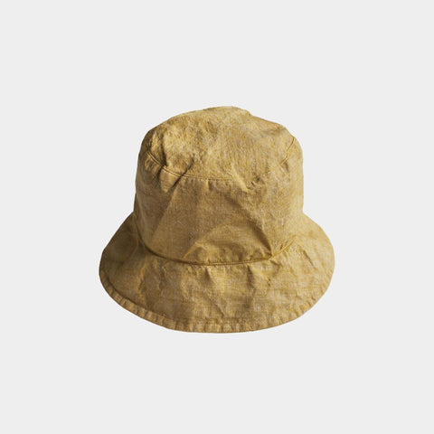 Cappello in Lino 100% - Giallo spento