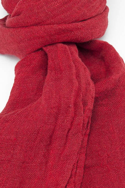 100% Linen Scarf - Black