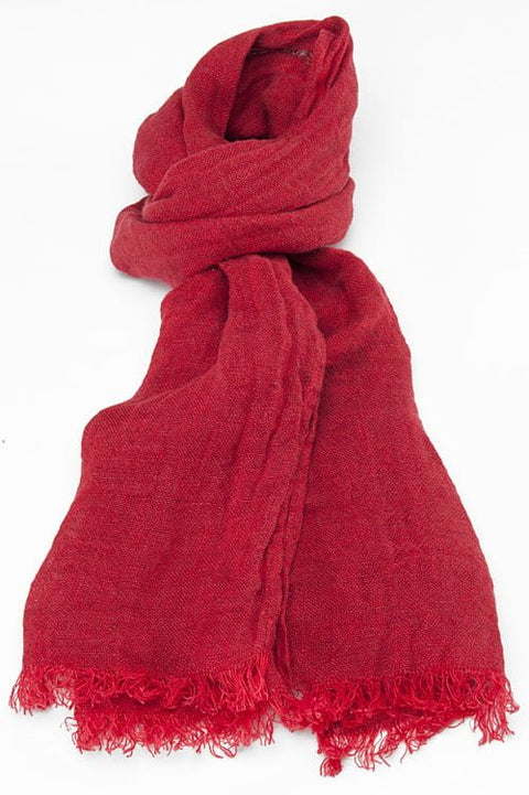 100% Linen Scarf - Black