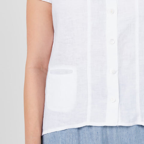 100% linen blouse
