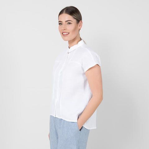 100% linen blouse