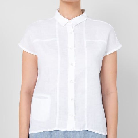 100% linen blouse