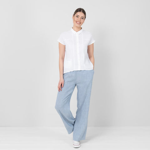 100% linen blouse