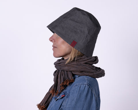 Cappello in Lino Impermeabile - Grey