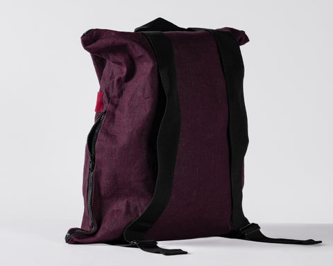 Zaino in Lino Impermeabile - BORDO