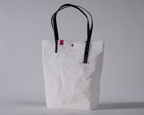 Borsa in Lino Impermeabile - WHITE