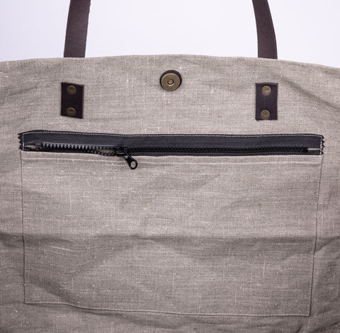 Borsa in Lino Impermeabile - Corda/Naturale