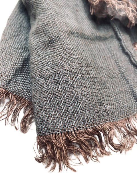 Linen Scarf - Ethnic Blue