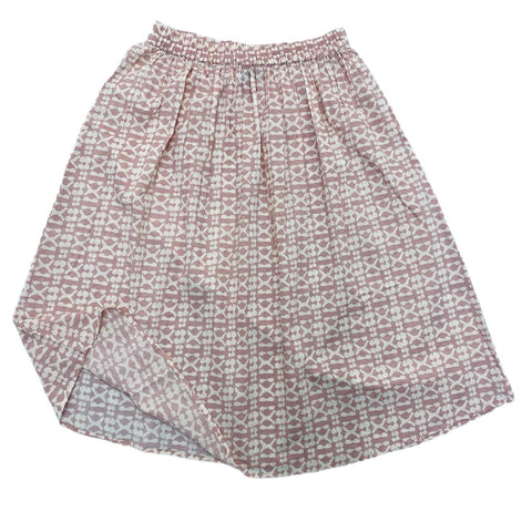 Gonna in Cotone 100% (Uzbekistan) - Rosa/crema
